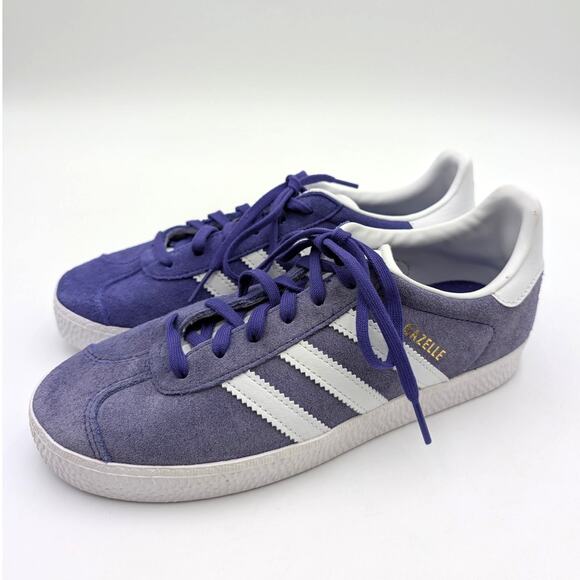 adidas Other - Adidas Gazelle Sneaker Shoes Youth Energy Ink Purple White Size US5 EU37 1/3